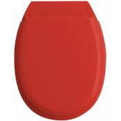 Allibert - Abattant wc en bois compressé déclipsable atlas rouge - Rouge