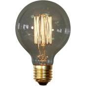 Ampoule Edison Vintage - Cage Transparent - Laiton, Verre, Metal - Transparent