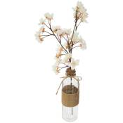 Cerisier artificiel Dream - pot en verre - H46 cm Atmosphera créateur d'intérieur - Blanc