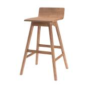 Chaise de bar en bois de teck 72,5 cm