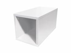 Cube de rangement bois 25x50 cm 25x50 blanc CUBE25-LB