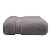 Drap de bain pur coton gris 100x150