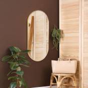 [en.casa] - Miroir mural Picciano ovale 40 x 80 cm