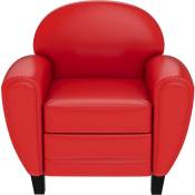 Fauteuil Club rouge - Rouge