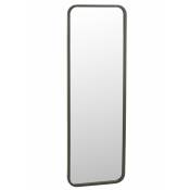 Jolipa - Miroir rectangulaire en métal noir 120x3x40