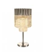 Lampe Design Nickel poli 3 ampoules 65cm