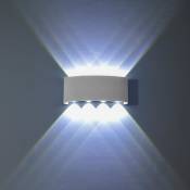 Lampe Murale LED 8W Blanc Moderne Aluminium LED Applique
