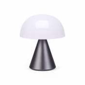 Lampe sans fil Mina Medium / LED - H 11 cm / OUTDOOR / Lumière colorée - Lexon gris en métal