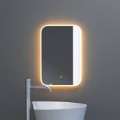 Miroir de salle de bains lumineux glace avec éclairage