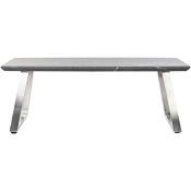 Pegane - Table basse rectangulaire en mdf et acier - longueur 120 x profondeur 60 x hauteur 44 cm