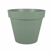 Pot rond Toscane Ø25cm 6L vert laurier - eda Plastique