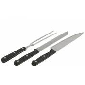 Réglez 3 outils en acier inoxydable pour Barbecue Fork et 2 couteaux Bestbq