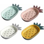 Sunxury - Porte-savon égouttoir conteneurs avec couvercles plateau d'accessoires évier égouttoir boîte à savon bac de vidange porte-savon douche