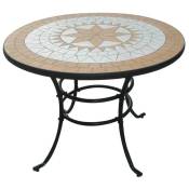 Table Jardin extérieure Mosaic 100xH72 cm Style Provençal Garden Deluxe Collection - black