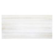 Tête de lit en bois de pin couleur blanche décapé