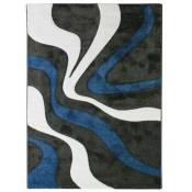 Thedecofactory - ruby vagues - Tapis à motifs vagues bleu 200x290 - Bleu