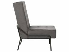 Vidaxl chaise de relaxation 65x79x87 cm gris foncé
