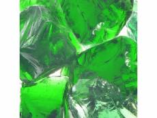 Vidaxl roches de jardin verre vert 60-120 mm 25 kg 142315