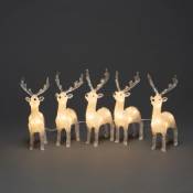 5 rennes acrylique à LED
