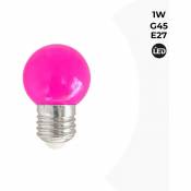 Ampoule LED E27 1W G45 Couleurs | Rose - Rose
