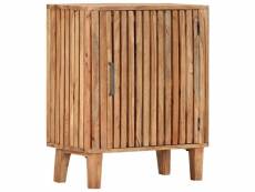 Buffet bahut armoire console meuble de rangement 73 cm bois d'acacia massif helloshop26 4402062