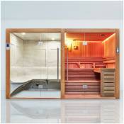 Combi Sauna Hammam Boreal® Sublimation Rouge - 8 places