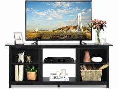 Costway meuble tv-147cm-58" banc tv,meuble de télévision,support
