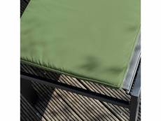 Coussin bain de soleil polyester vert cactus 186x53x5 cm