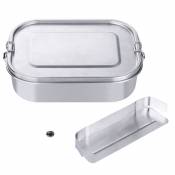 Fantablau - Charminer Lunch Box en acier inoxydable, bote à bento scellée en métal pour une capacité étanche avec compartiments - Type a