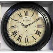 Horloge Vintage London - D 32 cm - Noir - Livraison