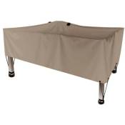 Housse d'extérieur pour table, gris beige, rectangulaire, 185 cm x 105 cm x 60 cm - Perel
