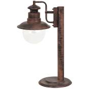 Lampadaire Lampe d'extérieur Odessa métal plastique antique brun b: 33cm h: 53,5cm IP44