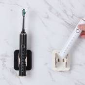 Porte-brosse à dents électrique, capteur de gravité mural, support de brosse à dents adhésif sans poinon, bote décorative pour organisateur de salle
