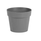 Pot rond Toscane - 20x17cm - 3L - Gris Béton EDA plastiques
