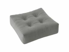 Pouf futon standard more pouf coloris gris 20100996695