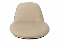 Rebecca mobili chaise de méditation pliant tissu beige 42x54x72 RE6399