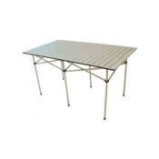 Table de camping rectangulaire en aluminium 140X70