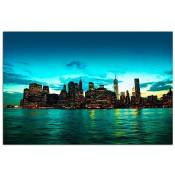 Tableau la ville de New York - 50 x 40 cm - Vert