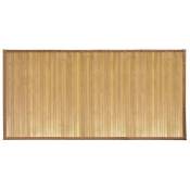 Tapis de bain en bambou brun clair 122 x 61 cm - Bois clair - Idesign-interdesign