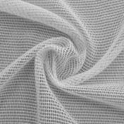 Tissu en filet avec fils métal - Blanc - 3 m