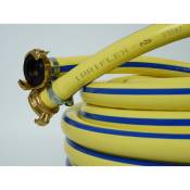 Tuyau eau Irriflex PVC, jaune 1/2avec raccord 50m