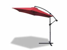 Vounot parasol deporte 3m rouge fonce avec housse de