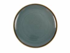 Assiette plate ronde couleur océan kiln olympia 280 mm - lot de 4
