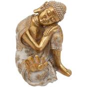 Atmosphera - Statuette Bouddha doré H23cm créateur d'intérieur - Doré
