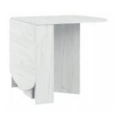 Bb-loisir - Table à manger ovale pliante Blanc artisan 150x80cm modèle:HOMNI 2 Table pliable papillon