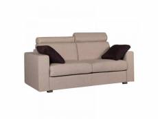 Canapé 3-4 places faster tweed beige convertible ouverture