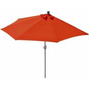 Décoshop26 - Demi parasol semi-circulaire balcon terrasse