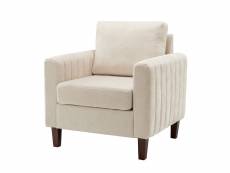 Fauteuils salon, fauteuil moderne en tissu tapissé fauteuil baril de loisir du milieu du siècle fauteuil de lecture confortable, fauteuil club pour sa