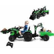 Goplus - Tracteur électrique pour Enfants avec Remorque,