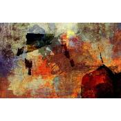 Hxadeco - Affiche abstrait tempête solaire - 60x40cm